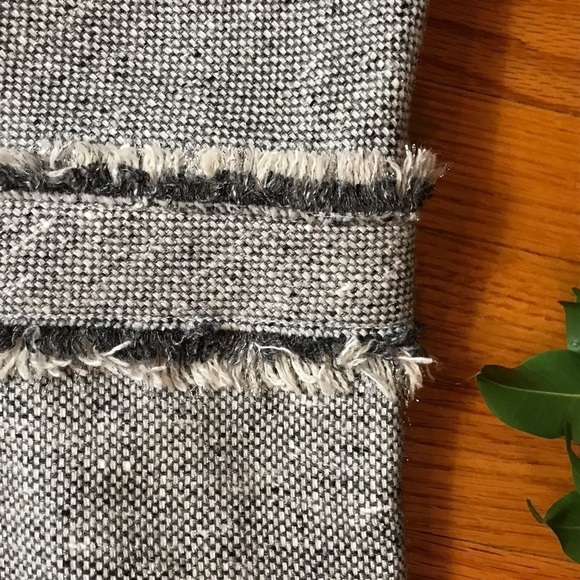 Tuleh Italian Gray silver wool blend midi skirt size 4 - Picture 4 of 6